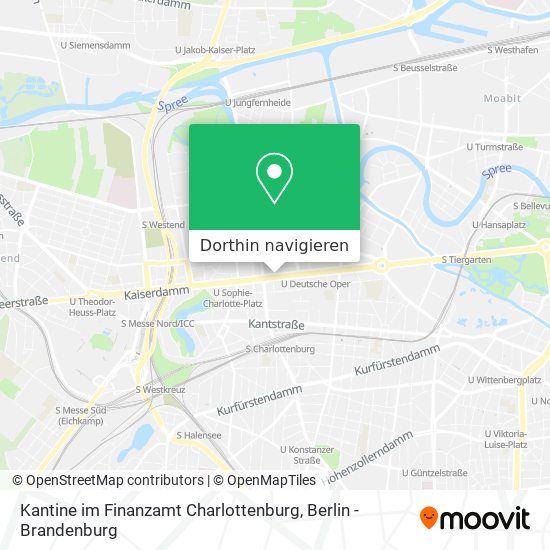 Kantine im Finanzamt Charlottenburg Karte