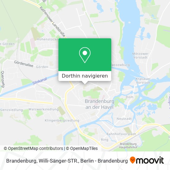 Brandenburg, Willi-Sänger-STR. Karte