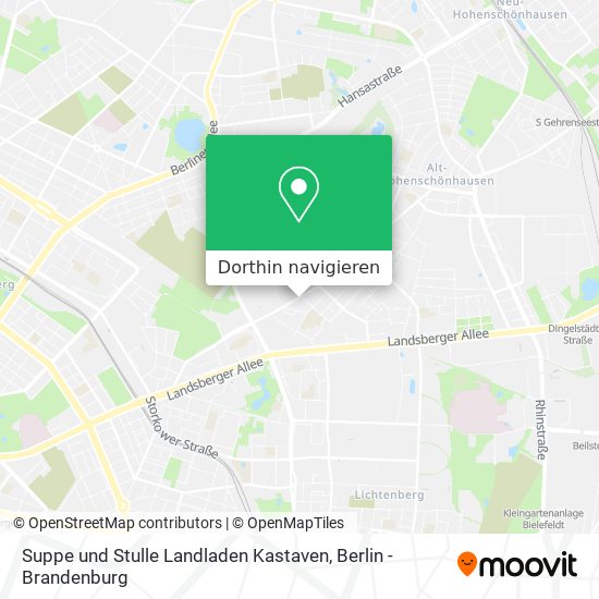 Suppe und Stulle Landladen Kastaven Karte