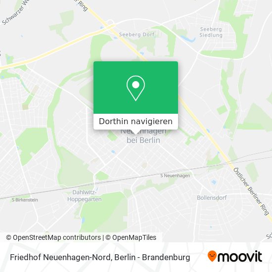 Friedhof Neuenhagen-Nord Karte