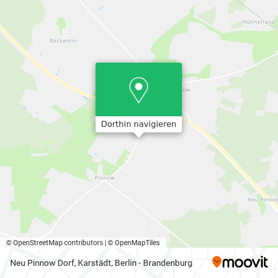 Neu Pinnow Dorf, Karstädt Karte