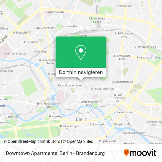Downtown Apartments Karte