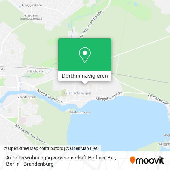 Arbeiterwohnungsgenossenschaft Berliner Bär Karte