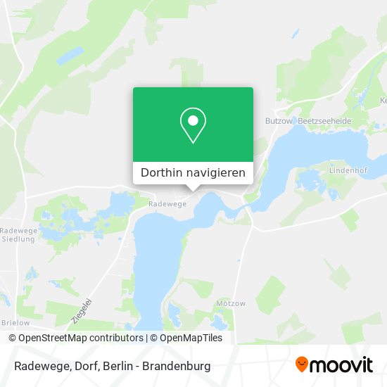 Radewege, Dorf Karte