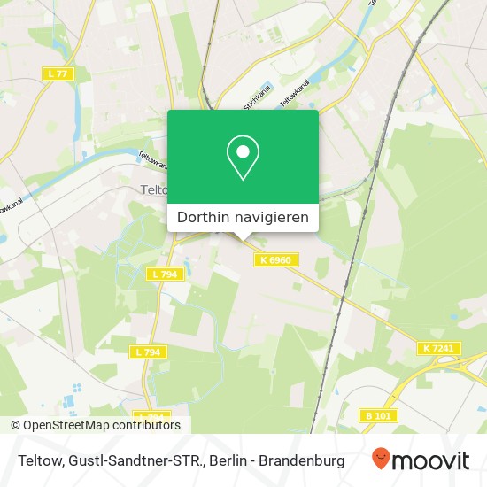 Teltow, Gustl-Sandtner-STR. Karte