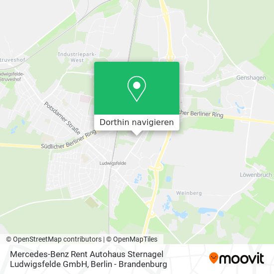 Mercedes-Benz Rent Autohaus Sternagel Ludwigsfelde GmbH Karte