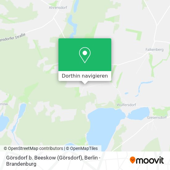Görsdorf b. Beeskow Karte