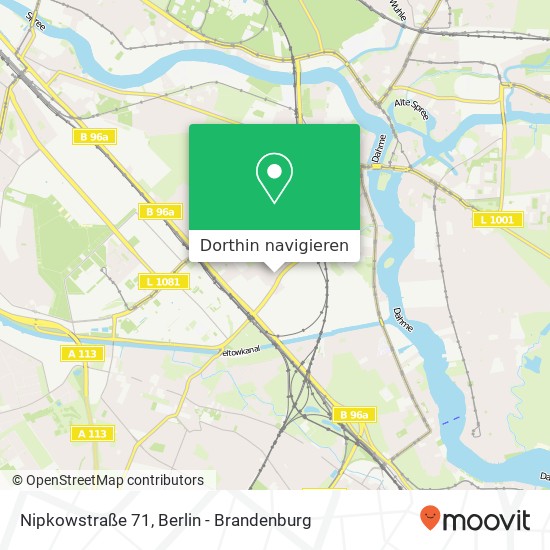 Nipkowstraße 71, Adlershof, 12489 Berlin Karte