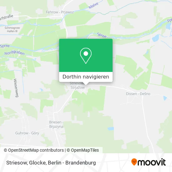 Striesow, Glocke Karte