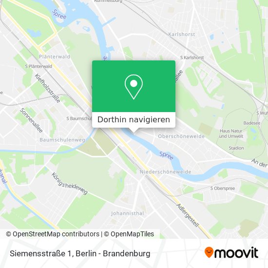 Siemensstraße 1 Karte