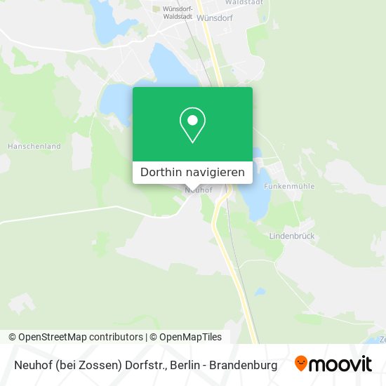 Neuhof (bei Zossen) Dorfstr. Karte