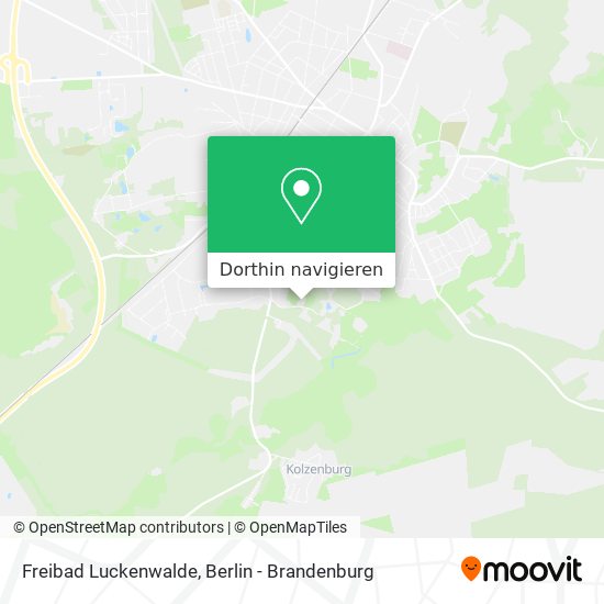 Freibad Luckenwalde Karte