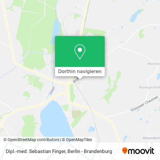 Dipl.-med. Sebastian Finger Karte