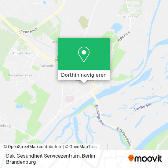 Dak-Gesundheit Servicezentrum Karte