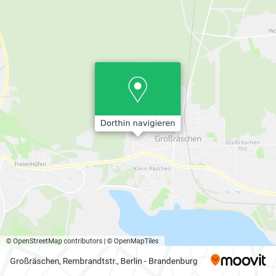 Großräschen, Rembrandtstr. Karte