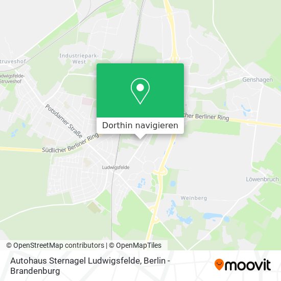 Autohaus Sternagel Ludwigsfelde Karte