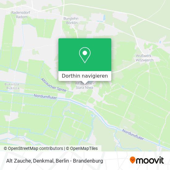 Alt Zauche, Denkmal Karte