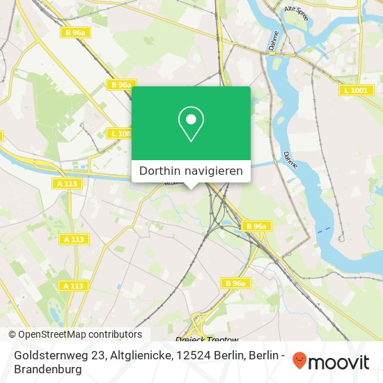 Goldsternweg 23, Altglienicke, 12524 Berlin Karte
