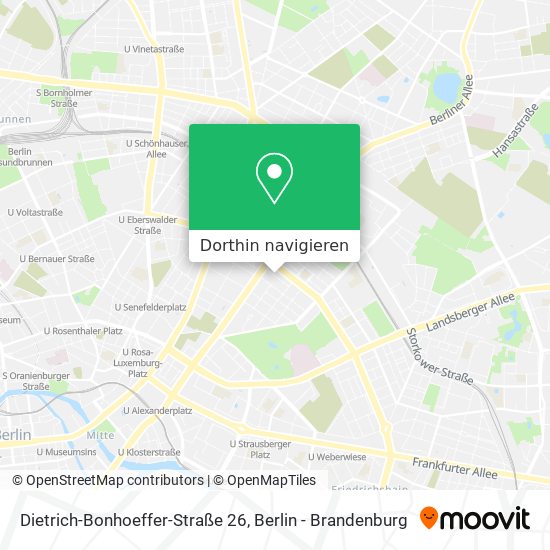 Dietrich-Bonhoeffer-Straße 26 Karte