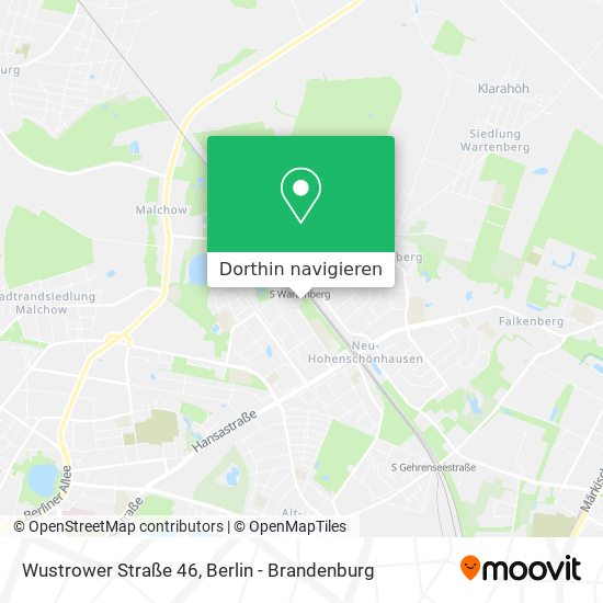 Wustrower Straße 46 Karte