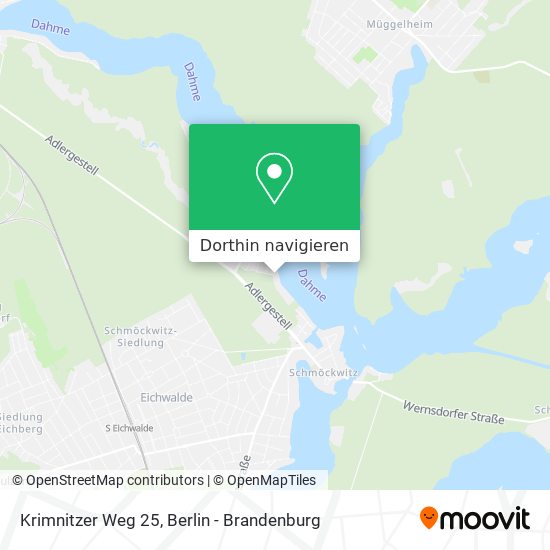 Krimnitzer Weg 25 Karte