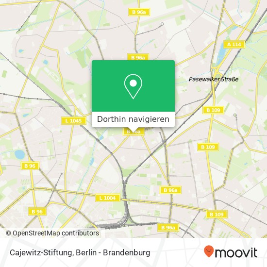 Cajewitz-Stiftung, Wollankstraße 135 Karte