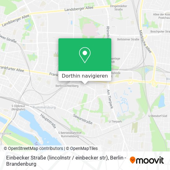 Einbecker Straße (lincolnstr / einbecker str) Karte