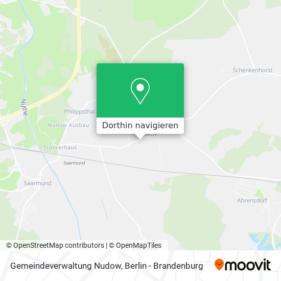 Gemeindeverwaltung Nudow Karte