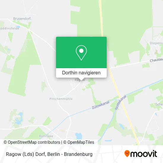 Ragow (Lds) Dorf Karte