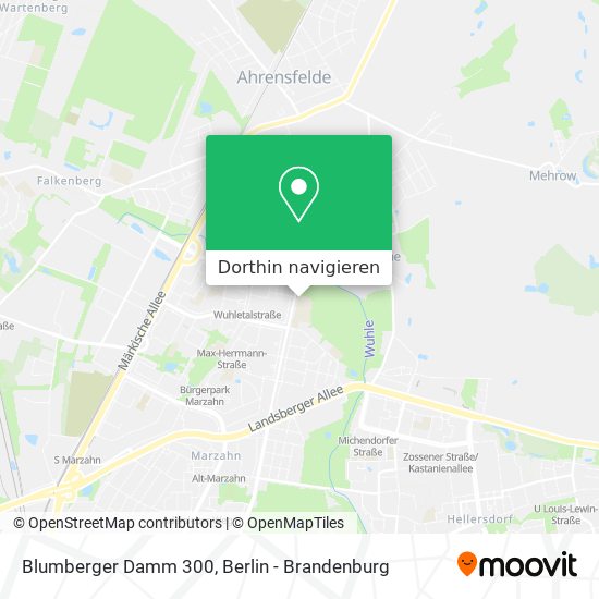 Blumberger Damm 300 Karte