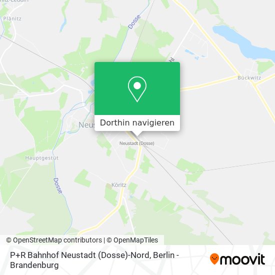 P+R Bahnhof Neustadt (Dosse)-Nord Karte