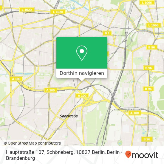 Hauptstraße 107, Schöneberg, 10827 Berlin Karte