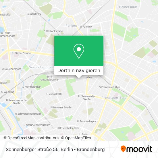 Sonnenburger Straße 56 Karte