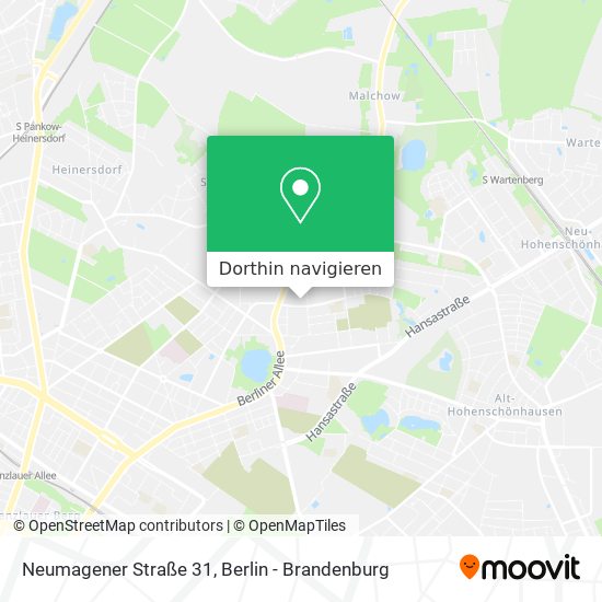 Neumagener Straße 31 Karte