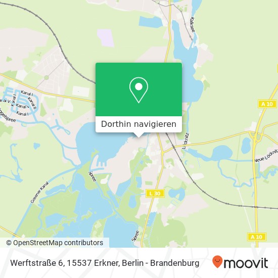 Werftstraße 6, 15537 Erkner Karte