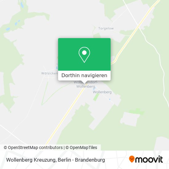 Wollenberg Kreuzung Karte