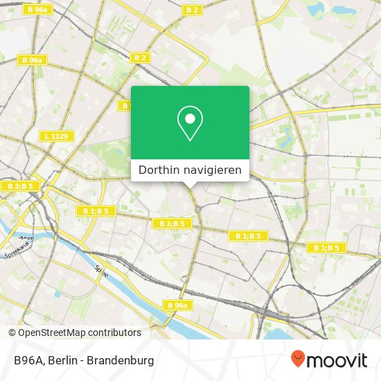 B96A, Friedrichshain, 10249 Berlin Karte