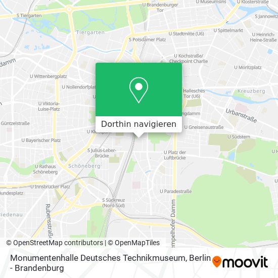 Monumentenhalle Deutsches Technikmuseum Karte