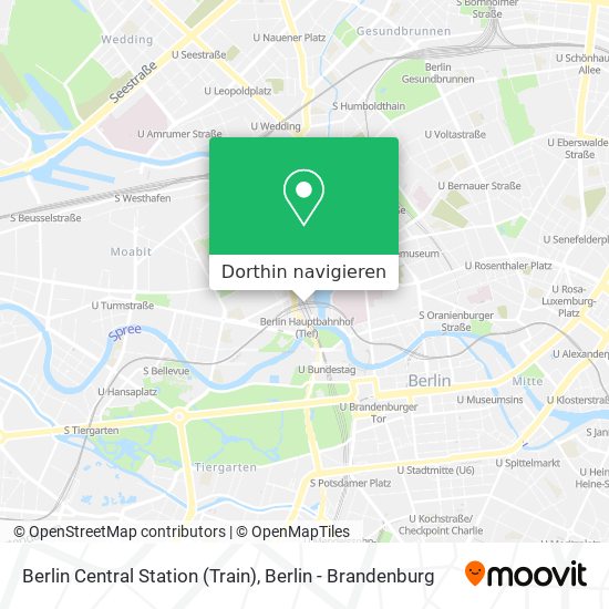 Berlin Central Station (Train) Karte