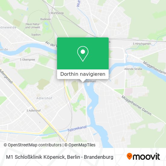M1 Schloßklinik Köpenick Karte