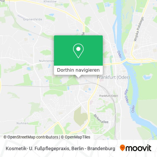 Kosmetik- U. Fußpflegepraxis Karte