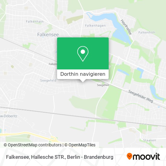 Falkensee, Hallesche STR. Karte