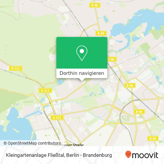 Kleingartenanlage Fließtal, Waidmannsluster Damm 81 Karte