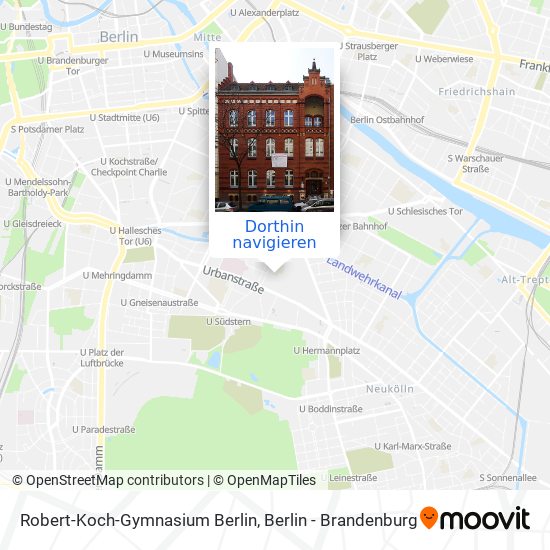 Robert-Koch-Gymnasium Berlin Karte