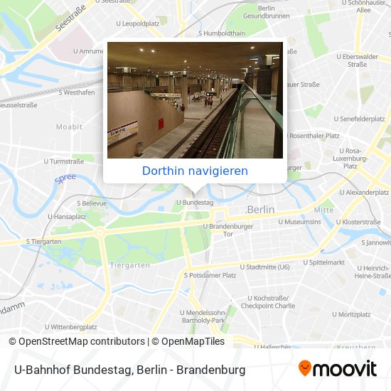 U-Bahnhof Bundestag Karte