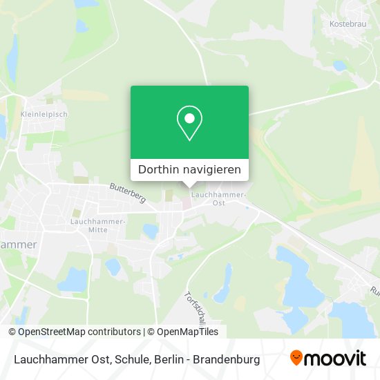 Lauchhammer Ost, Schule Karte