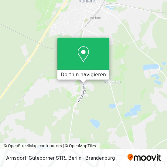 Arnsdorf, Guteborner STR. Karte