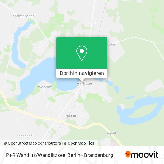 P+R Wandlitz/Wandlitzsee Karte