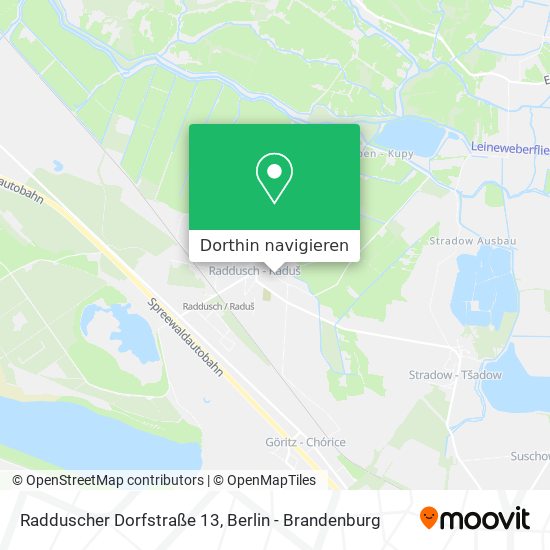 Radduscher Dorfstraße 13 Karte