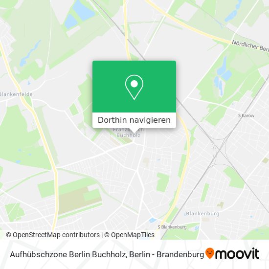 Aufhübschzone Berlin Buchholz Karte